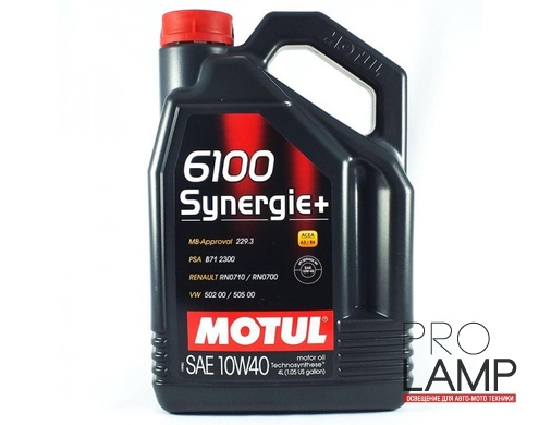 MOTUL 6100 Synergie+ 10W-40 - 4 л.