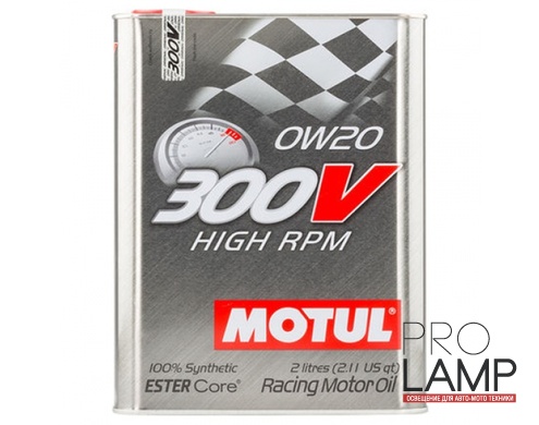 MOTUL 300V High RPM 0W-20 - 2 л.