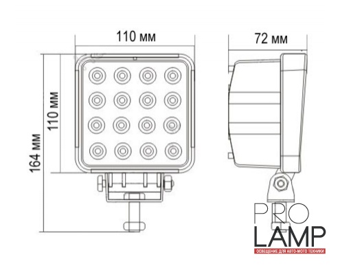 Светодиодная фара PRL-717-48