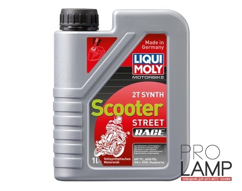 LIQUI MOLY Motorbike 2T Synth Scooter Street Race — Синтетическое моторное масло для скутеров 1 л.