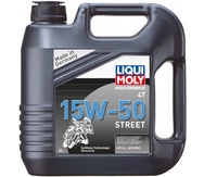 LIQUI MOLY Motorbike 4T 15W-50 Street — НС-синтетическое моторное масло для 4-тактных мотоциклов 4 л.