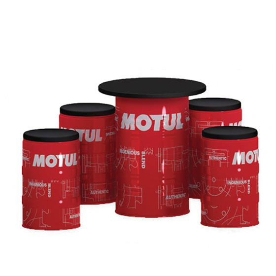 Motul лаунж зона из бочек для масла, купить в интернет-магазине ПРО-Ламп в Москве